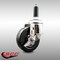 Service Caster 4 Inch 316SS Soft Rubber Wheel Swivel 3/4 Inch Expanding Stem Caster Brake SCC SCC-SS316EX20S414-SRS-TLB-34 - alternate 1